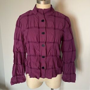 LIV by Habitat Clothes wine puckered lightweight jacket size XS